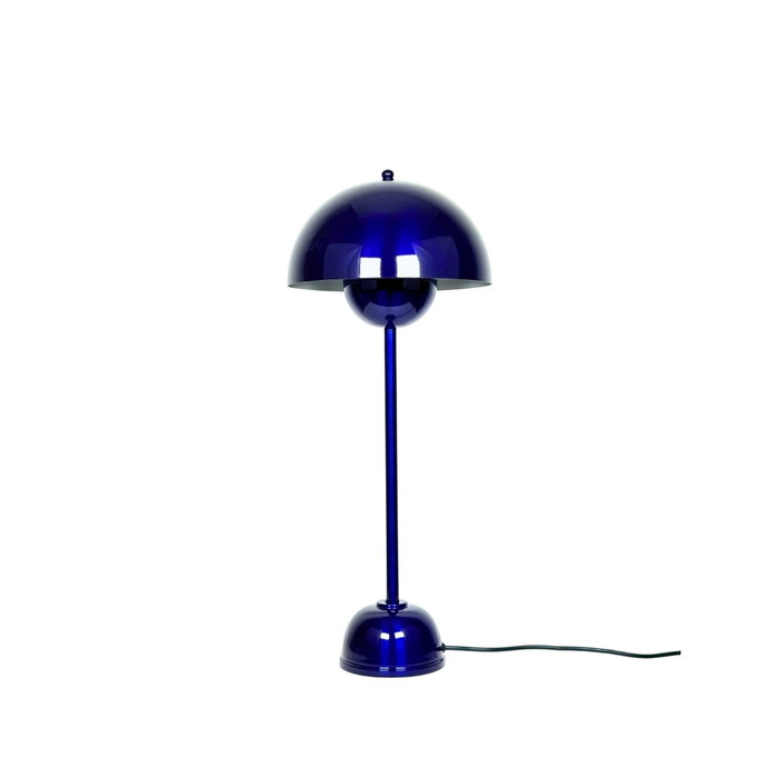 Opviq Lámpara de mesa de metal azul marino